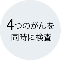 膵臓、胆道、胃、大腸の4つのがんを検査